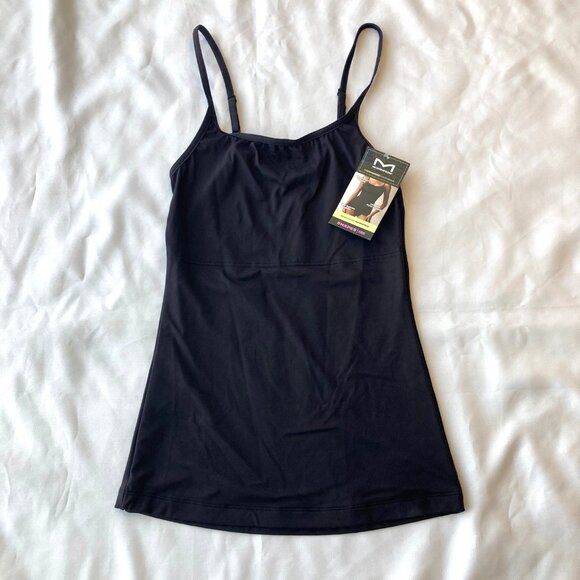 Maidenform Self Expressions Suddenly Skinny Tank Large L Black Firm NWT - Picture 1 of 6